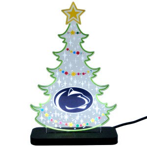 LED illuminated holiday tree with Penn State Athletic Logo
